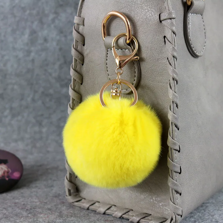 China Supplier artificial fur 6 to 15 cm long or short hair plush faux fur pom pom fake fur ball