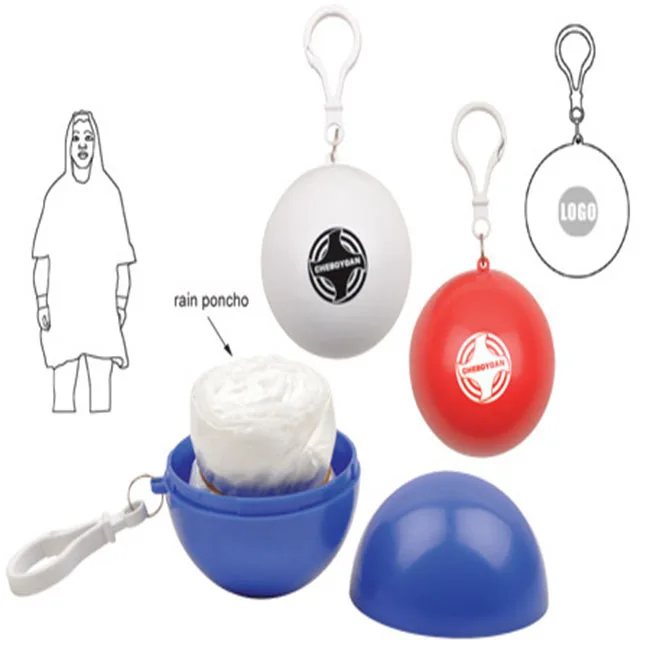 Promotional Custom Plastic Disposable Rain Ponchos