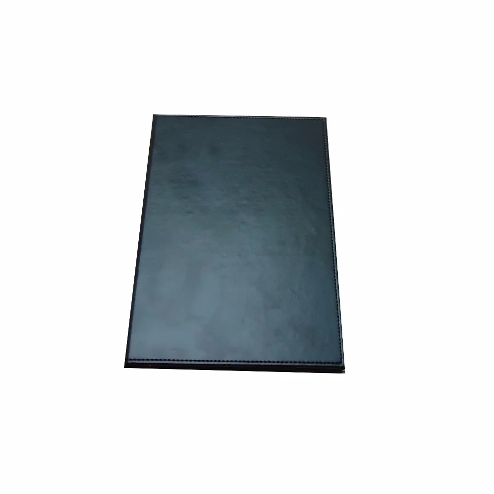 Черная папка для купюр из искусственной кожи изготовлена с горизонтальными углами внутри Yimi leather