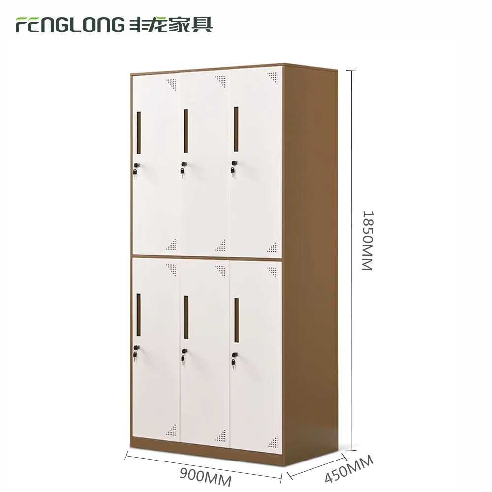 
used double tiers 6 door steel almirah, Dressing Locker,steel locker 