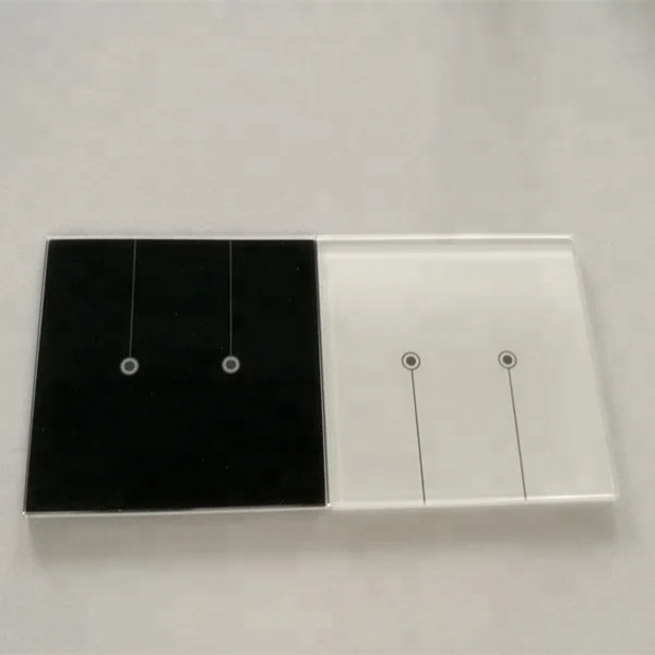 Tempered silk screen printing remote control switch panel glass
