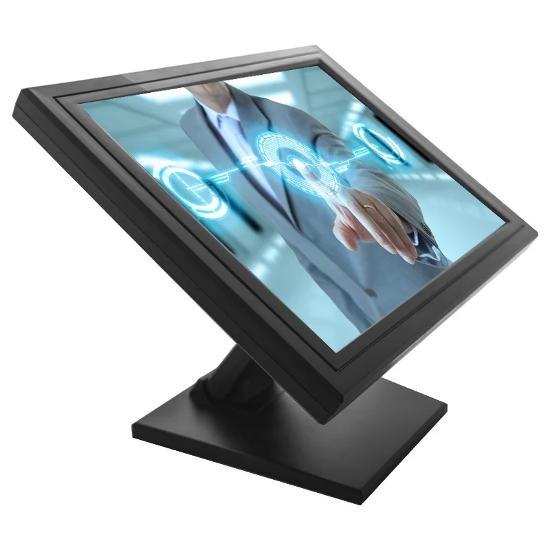 Professional 15 17 inch TFT POS resistive touch screen monitor