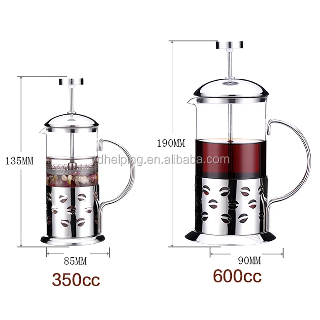 Espresso coffee foam maker french press coffee carafe glass tea brewer