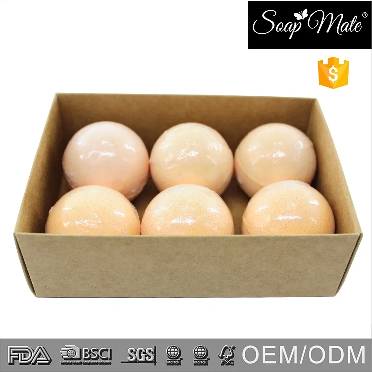 Hot sell OEM/ODM moisturizing 100% organic natural bath bombs for gift set