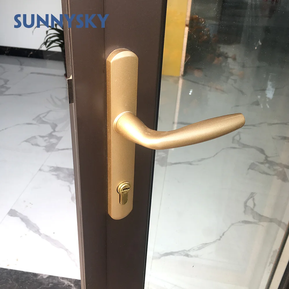
Residential medium stile aluminum accordion elevation folding door for direct ireland 
