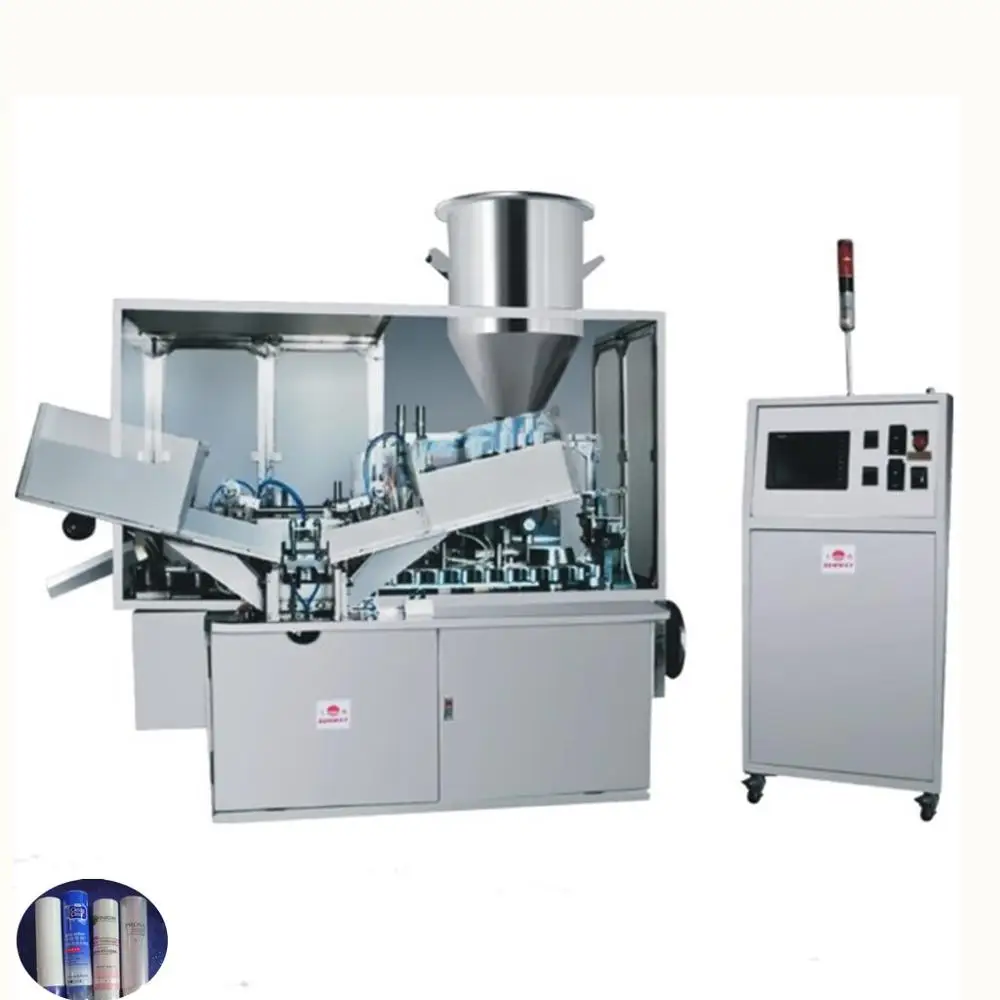 Lami plastic tube inner heating type plastic tube filling and sealing machine