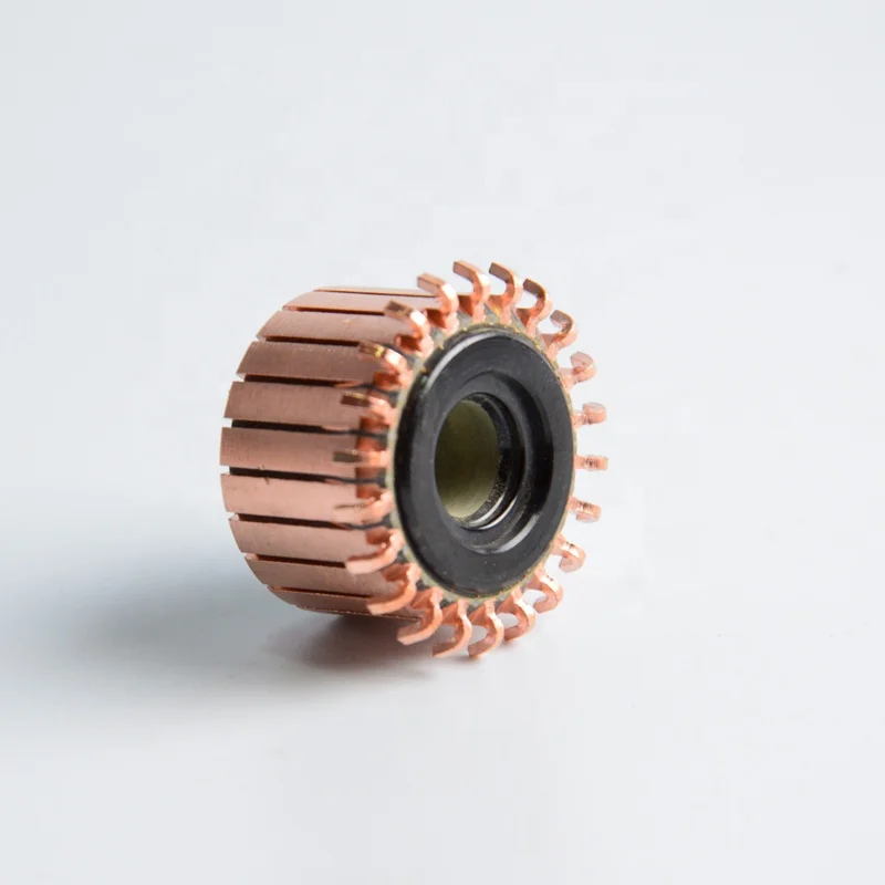 
professional segmented current dc motor commutators used for starter 