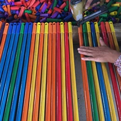 Less than 1 dollar direct sales cheap price household goods for pvc wooden broom stick