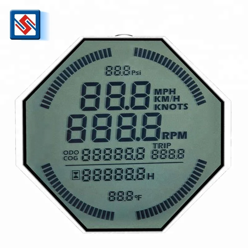 HTN transflective round lcd screen custom lcd display for Instrumentation