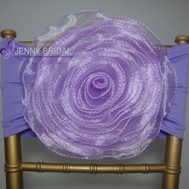 C116-2 cheap spandex cover chair wedding flower chair sashes for chair cover