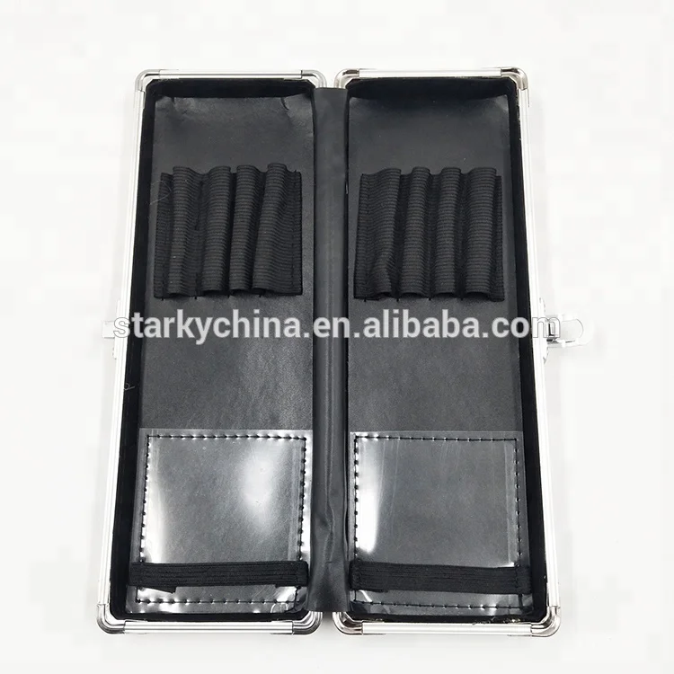 Aluminum Makeup Nail Art Polish Manicure Brush Tool Beauty Case Box Storage Case