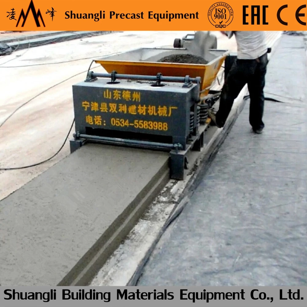 precast concrete hollow core slab making machine as roof and floor panel for concrete precast houses