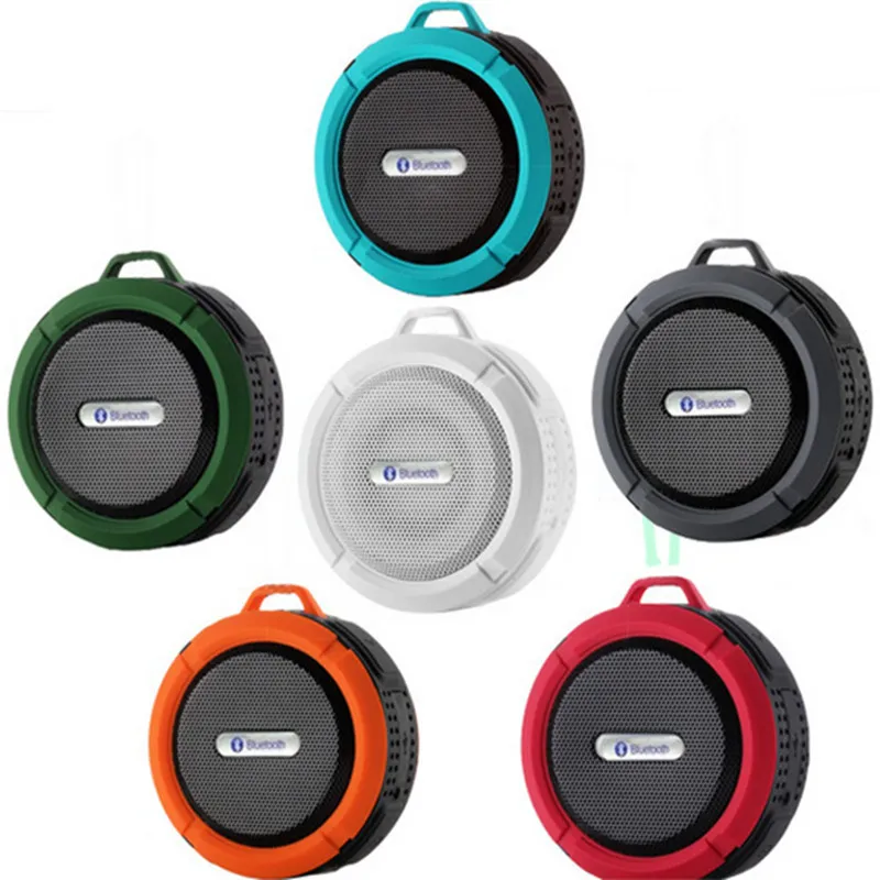 Уличный портативный беспроводной мини-динамик с Bluetooth водонепроницаемый динамик присоской поддержка микрофона/душевых звонков/FM-радио