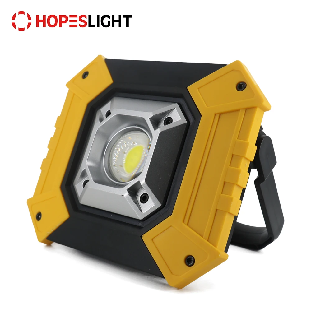 Multifunctional Red and Blue Light Flashing USB COB Worklight LED Working Lamp with Power Bank