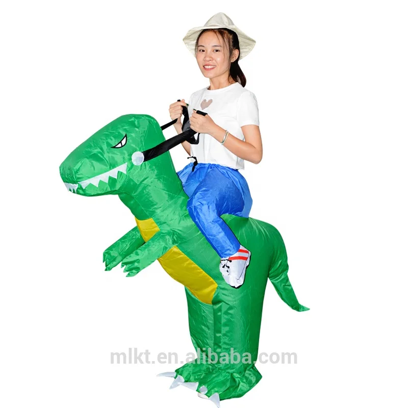 
Funny kids Ride dinosaur costume cheap inflatable dinosaur costume 