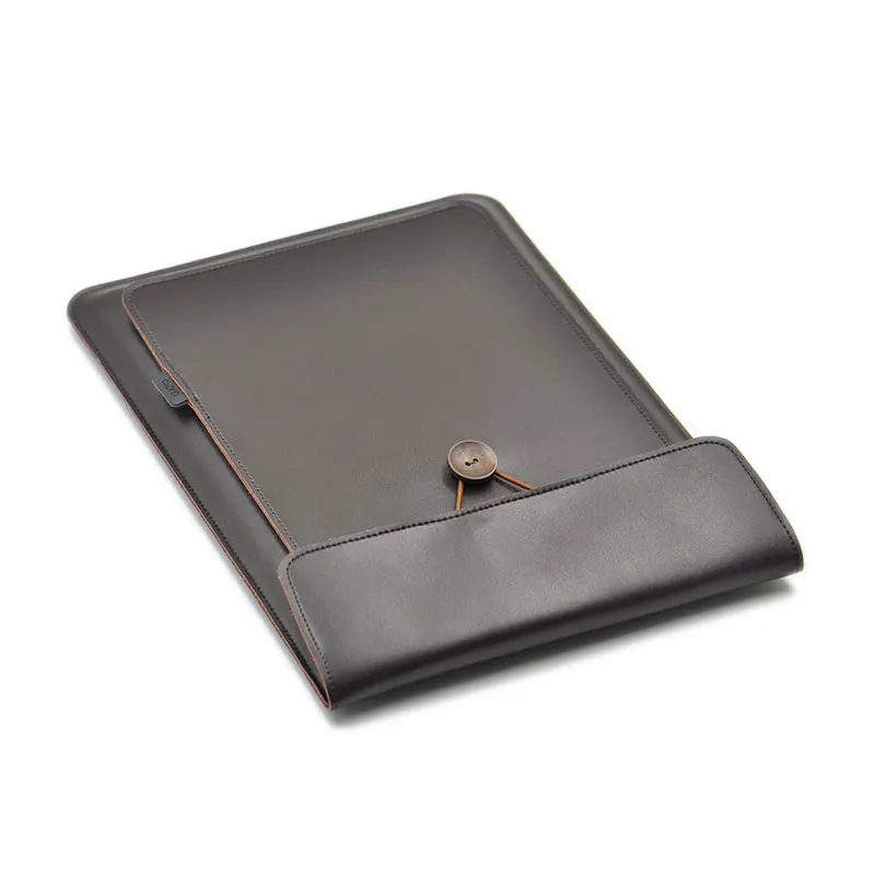 Double Layer High Capacity style microfiber leather laptop sleeve case for gifts , for  Macbook Air /Pro 12/13/15 sleeve cover