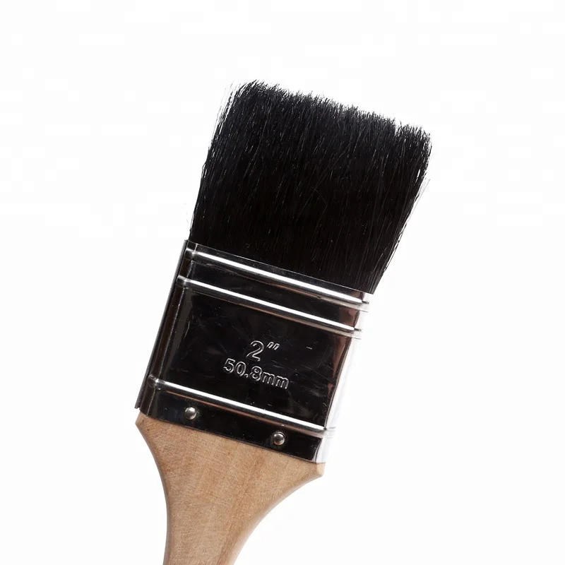 Alibaba поставщик синтетического волокна кисть для краски с деревянной ручкой