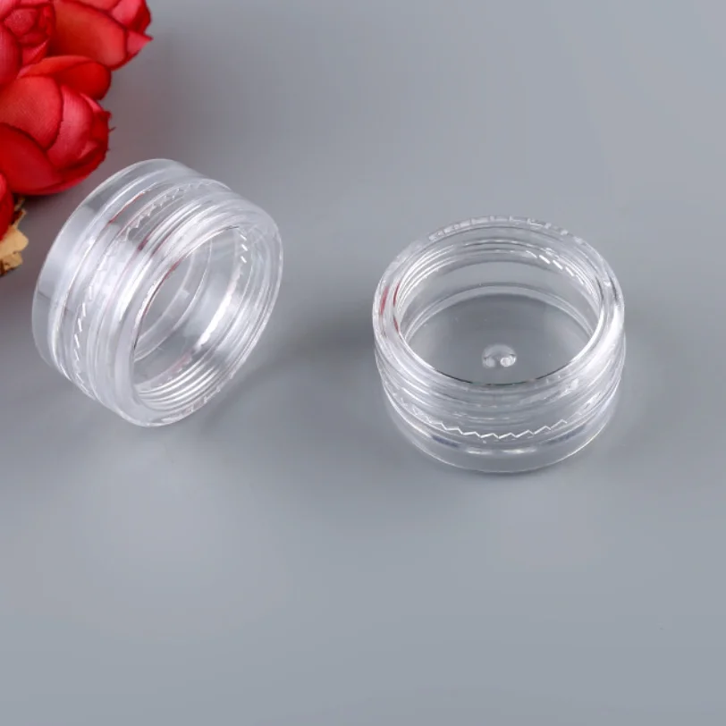 
3g 5g 10g 15g 20g Plastic PS Facial Cream Container Mini Sample Jar Cosmetic Eye Cream Jar 