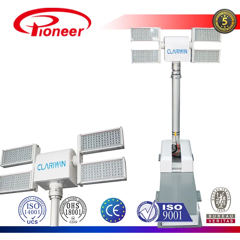 CLD22-4150LN mobile floodlight tower for fire truck