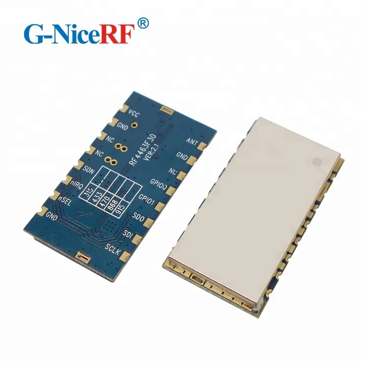 RF4463F30 +915MHz spring antenna 500mW Embedded FSK Remote control transmitter and receiver radio Si4463 rf module