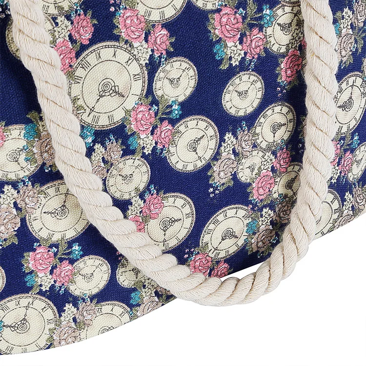 Custom Canvas Bohemia Beach bag Tote Shoulder Bags Women Canvas Handbags