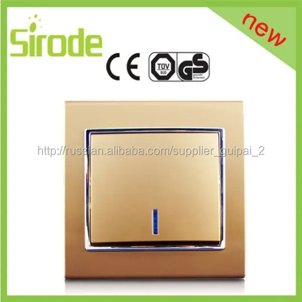 Выключатель одноклавишный проходной Кнопка таймера с подсветкой