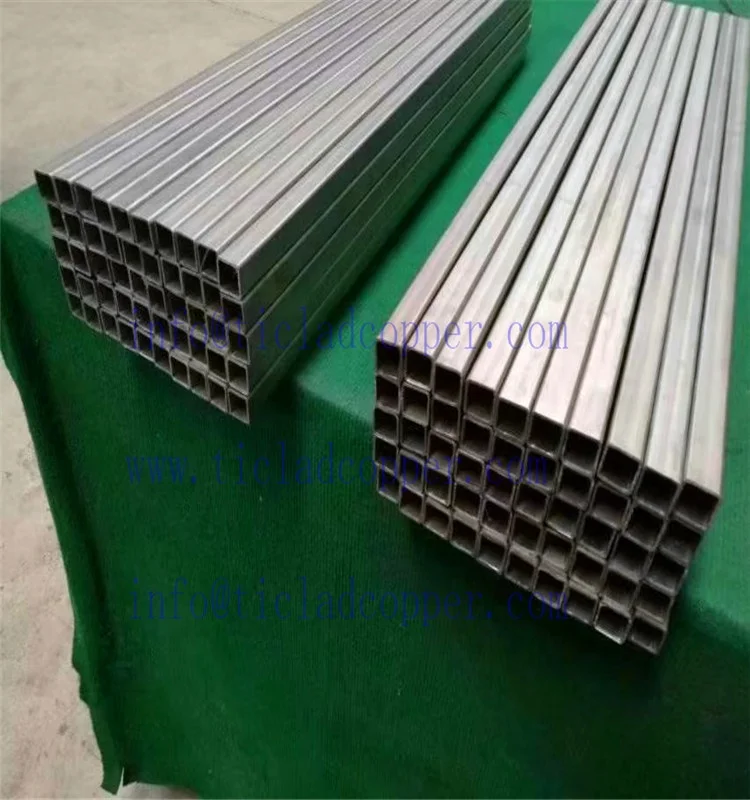 ASTM B338 Gr2 rectangular Titanium Tube / square titanium pipe
