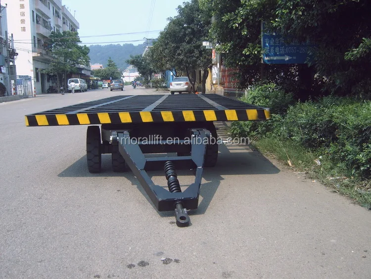 Hot sale flatbed trailer forklift towing trailer