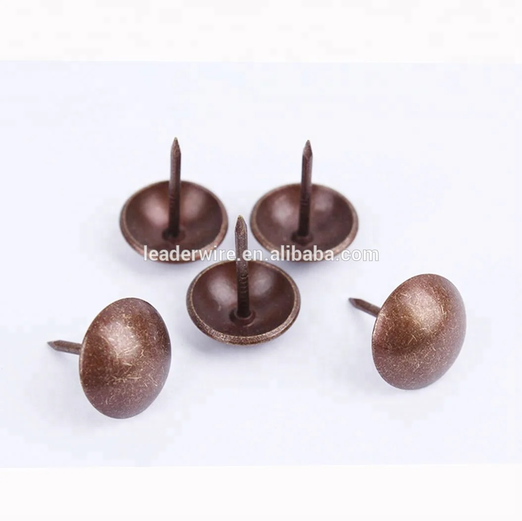 9.5mm 11mm  Brass Plated Sofa Decorative Nail Stud for Sofa, Chair, Furniture, Upholstery