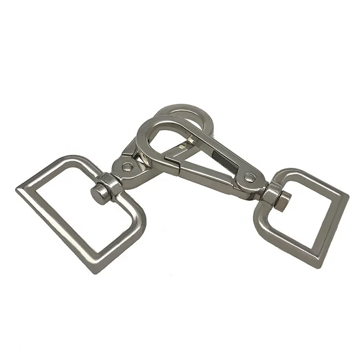 High Quality Alloy Metal Plating Different Sizes Leather Shoulder Tape Swivel Snap Hook For Handbag