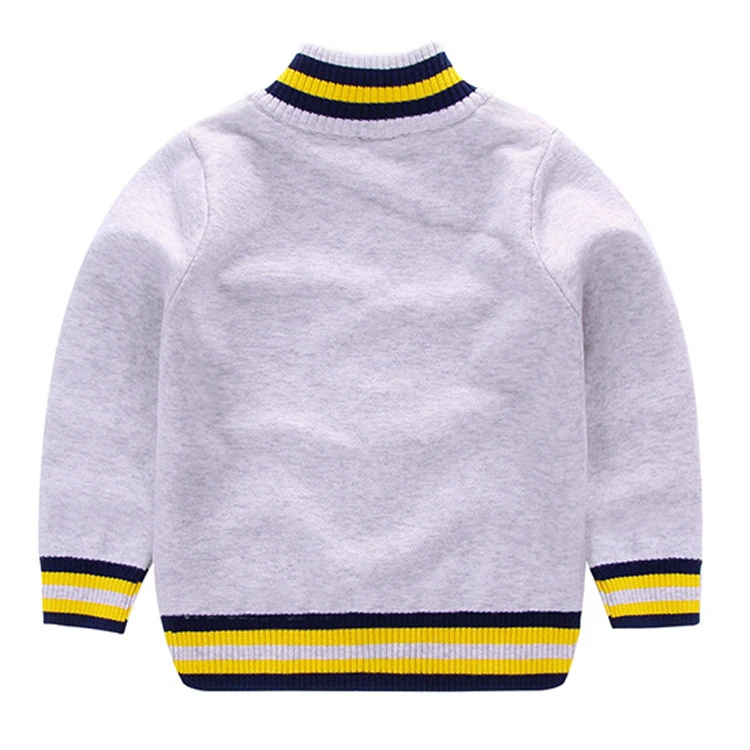 Boys girls high Neck knit sweater kids fall winter thick cotton coat cardigan