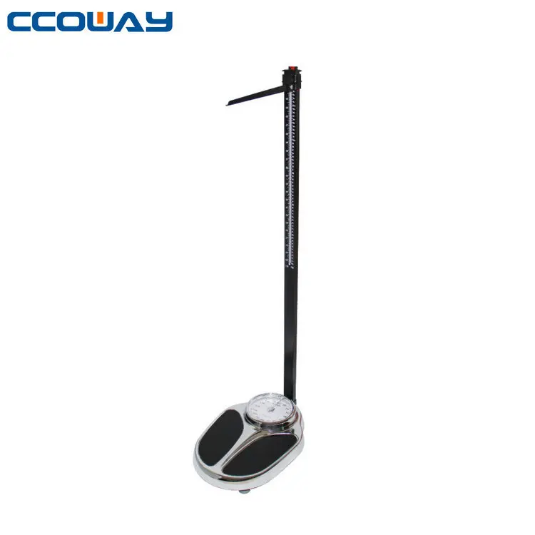 160kg mechanical height weight body weighing scale 60-212cm height measuring