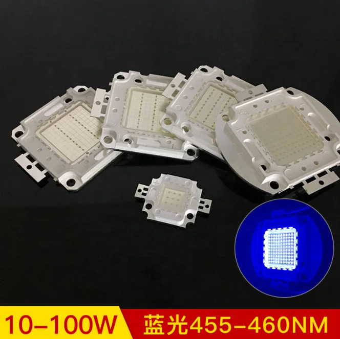437-440-445-460-465-470-490nm Royal Blue 50W 100W high power led source chip 3 years warranty