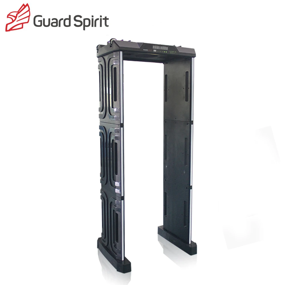 6 / 18 Zones Convert 100people / minute portable walk-through metal detector 33 zones