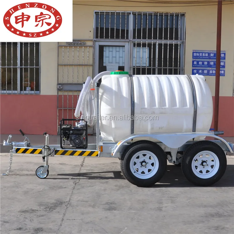 light duty plastic tank trailer water transport truck