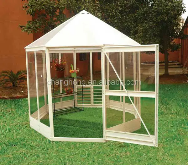 
8X8FT Frances B elegant garden used octagonal polycarbonate aluminum greenhouse 