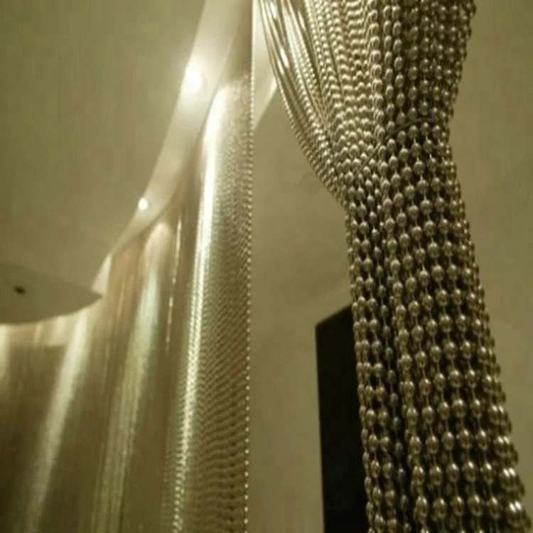 
Metal Ball Beaded Curtains Drapes 