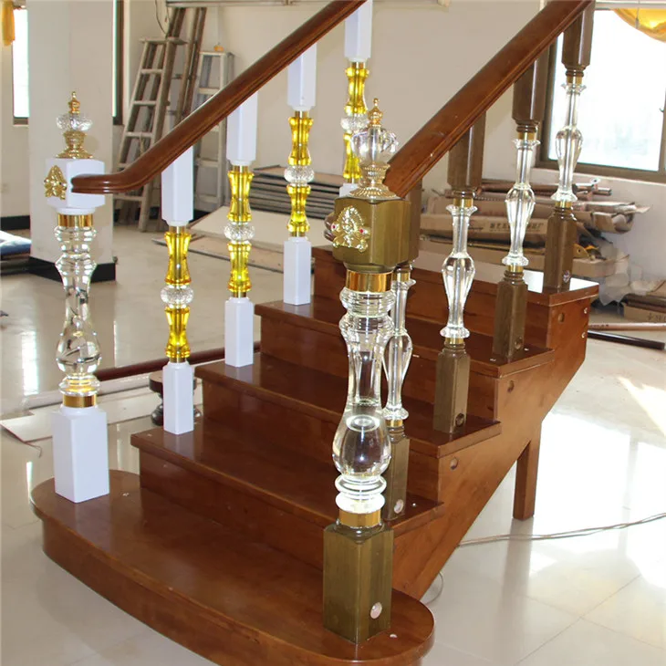 
Indoor Wooden Crystal Balusters for House Decoration 