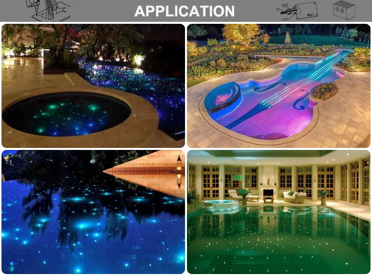 
6000K/4000K 80W LED COB twinkle DMX fiber optic light engine 