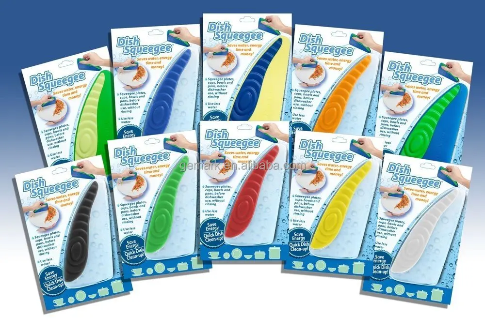 Kitchen tools Silicone Dish Squeegee Washing Cleaning Scraper Kitchen Tool Silicone Dish Squeegee