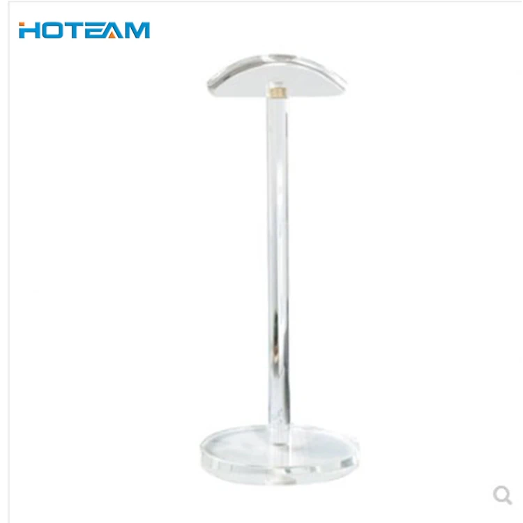 New Arrival Universal Acrylic Earphone Headset Hanger Holder Headphone Desk Display Stand