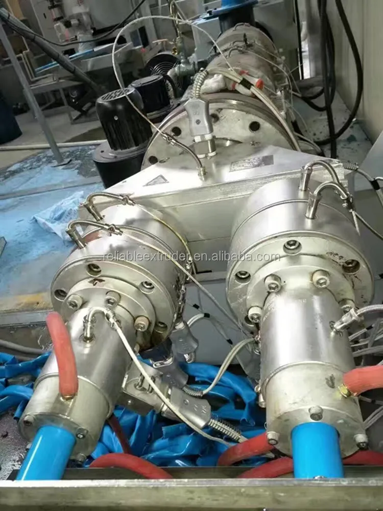 pvc dual pipe making machine