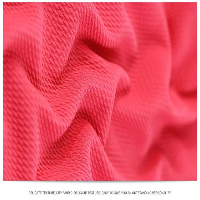 FDY blend DTY spandex crimp cloth bubble fabric for lady dress garment