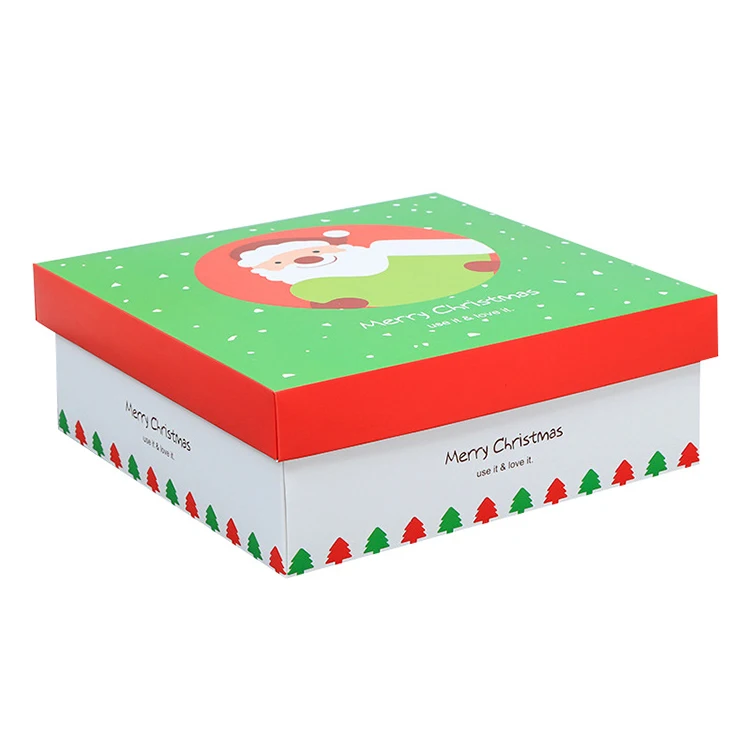Christmas Gift Boxes Custom Logo Design Paper Cardboard Packing Boxes for Shoe