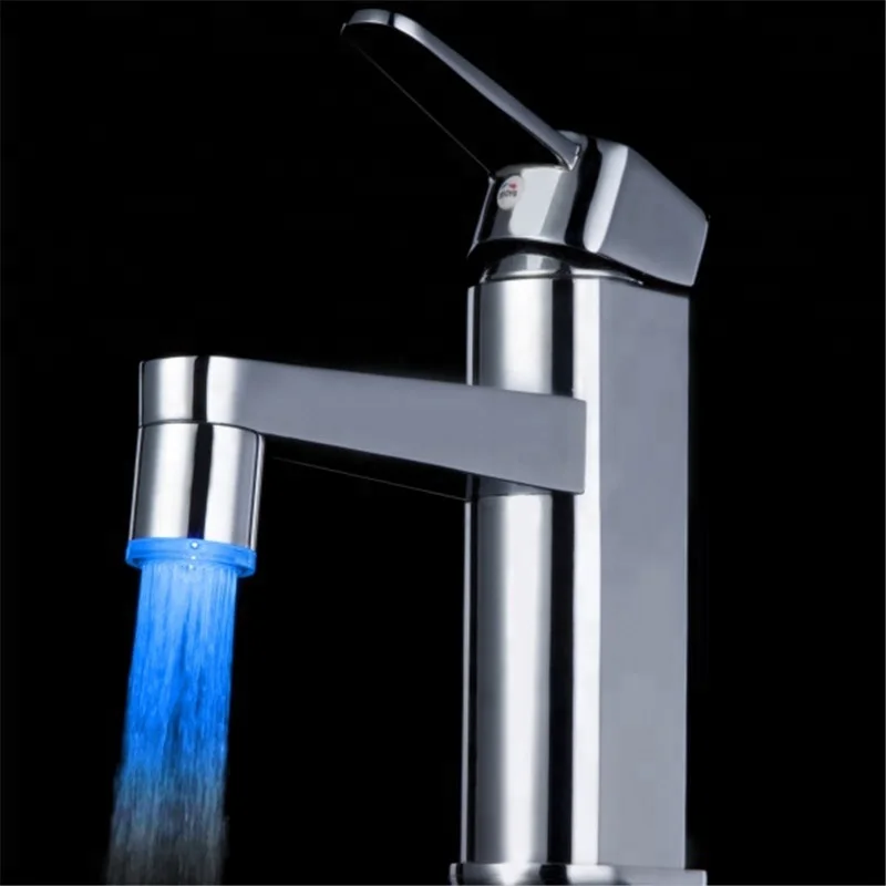 Single Blue Color LED Faucet Aerator Sizes
