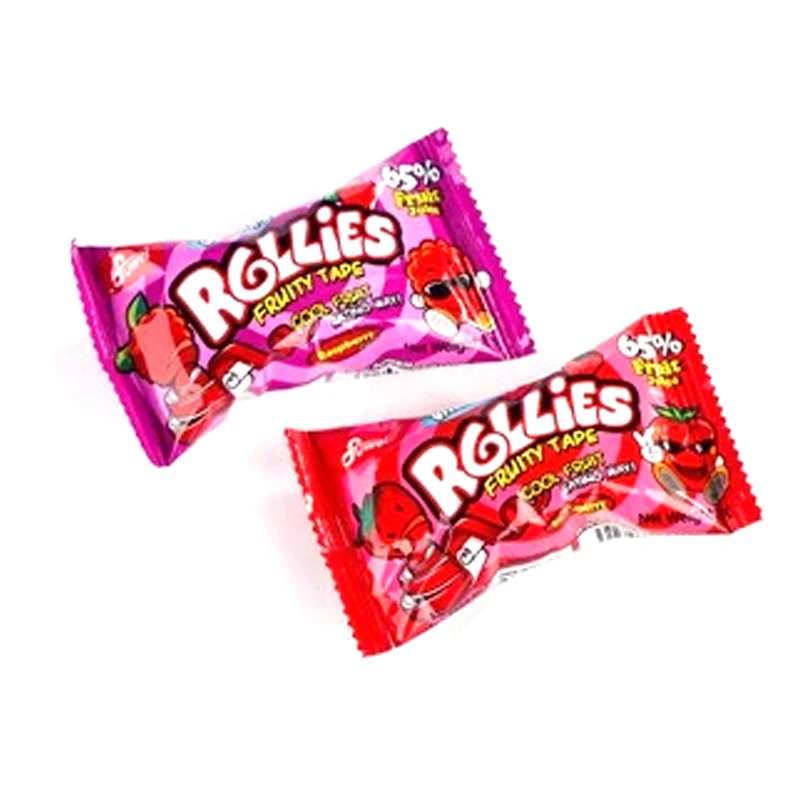 rollies gummy soft fruit candy (65% fruit juice)