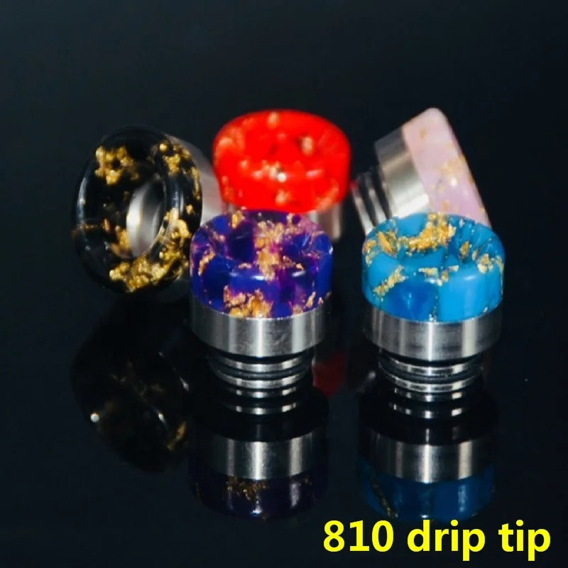 
810 drip tip Wholesale Multicolored And Epoxy Resin 810 Drip Tips 