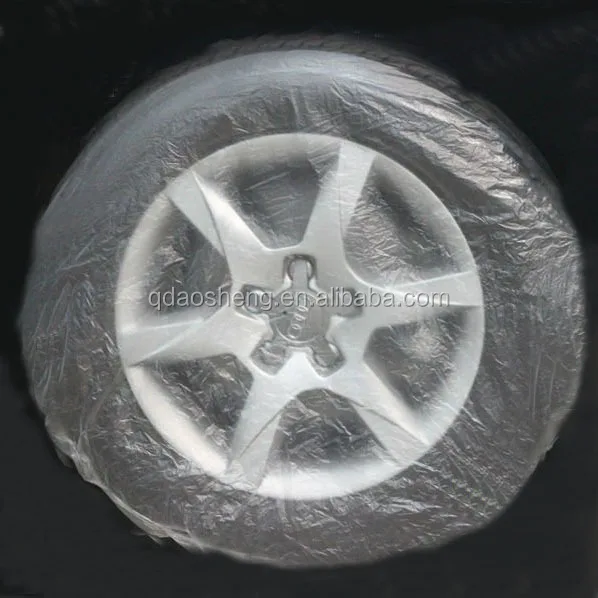 Одноразовый печатный Пластиковый Чехол для автомобильных шин