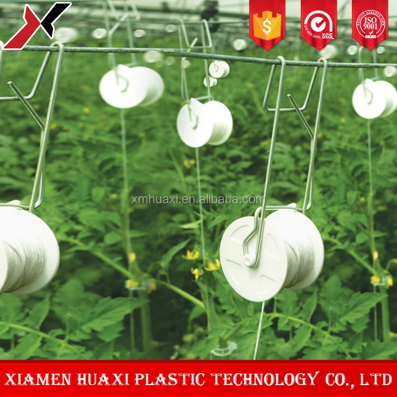 Тепличный аксессуар Trellising, роликовый крючок для выращивания томатов, подставка для посадки томатов