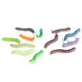 OOTDTY 2017 Twisty Worm Realistic Fake Caterpillar Insect Educational Trick Toy Plastic 12pcs APR05 17